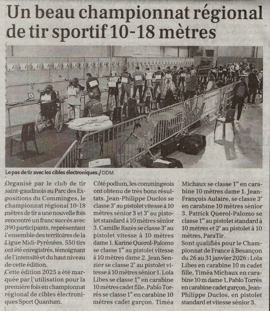 ArticleLADepecheChampionnatRegional13et14decembre2025PArc18122025p.jpg